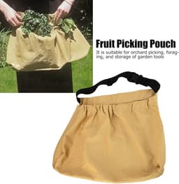 Fruitplukzak - Oogsttas Tuin - Buiten Verzamelen - Verstelbare Band - Ruim Formaat - Khaki — thumbnail 4