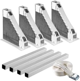 SQOON® Universeel tussenstuk wasmachine/wasdroger - Stapelkit met spanband - Geschikt voor o.a. Bosch, Siemens, AEG, Samsung, LG, Whirlpool - Veilige & ruimtebesparende stapeloplossing — thumbnail 5