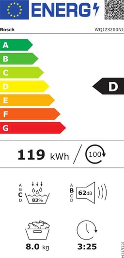 Bosch Serie 6 WQJ23200NL – Warmtepompdroger - 8 kg - Auto Dry - Wit — thumbnail 2