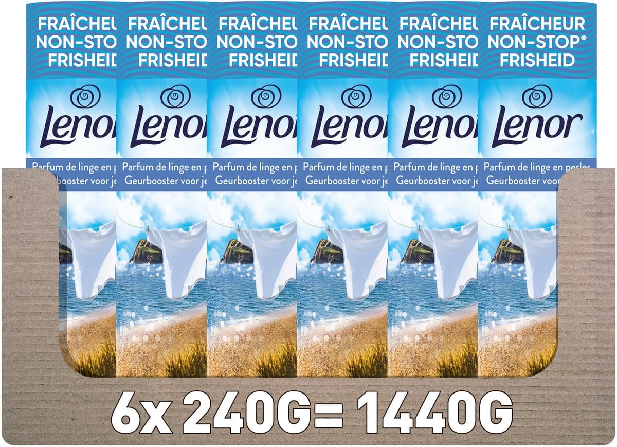 Lenor Geurbooster Zomerbriesje aan Zee - 6 x 240 gram - Wasparfum — afbeelding 1
