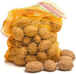 100 Stuks Grofmazige Raschelzakken met Trekkoord voor Groente en Fruit Opslag — thumbnail 4