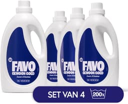 Favo Vloeibaar Wasmiddel - Zwart & Donker - 4 x 50 = 200 wasbeurten - Voor zwarte & donkere was - Effectief vanaf 20 °C - Voordeelverpakking — thumbnail 1