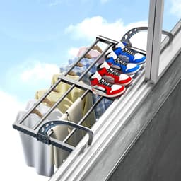 Wasrek Hangend Trapgat - Voor Radiator - Droogrek Ophangbaar — thumbnail 3