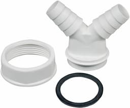 Dubbele Slangaansluiting Voor Sifon - Afvoer Koppeling Wasmachine Vaatwasser 1,5 inch — thumbnail 1