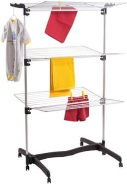 Verticaal Droogrek 40 Meter Uitschuifbaar - Opvouwbaar Wasrek met Aluminium Frame — thumbnail 4