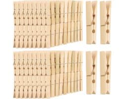 400 Stuks Houten Wasknijpers 6 cm - Duurzaam voor Wasgoed, Foto's, Decoratie en Creatief Knutselen — afbeelding 1