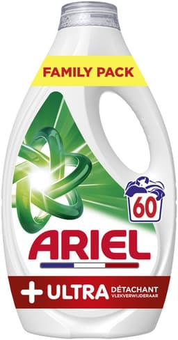 Ariel Vloeibaar Wasmiddel +Ultra Vlekverwijdering - 60 Wasbeurten — thumbnail 1