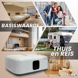 Draagbare wasdroger - Mini/compacte droger voor appartement, camper, op reis - Kleine, stille en sneldrogende machine met instelbare timer en eenvoudige installatie. — thumbnail 5