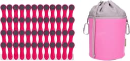 Wasknijpers met drukveren - Softtouch - Canvas zak - 48 stuks — thumbnail 1