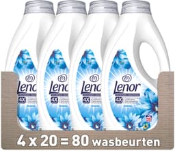 Lenor Vloeibaar Wasmiddel Zeebries - 4 x 20 Wasbeurten — thumbnail 5