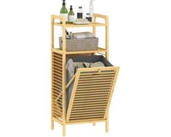 Wasmand - Wasmand Kast - Wasmand Meubel - Bamboe - 40x30x95cm