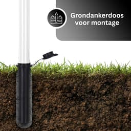 MKSS® Droogmolen met Voet voor Camping & Thuis - Wasrek Staand - Droogrek Inklapbaar - Wit — thumbnail 4