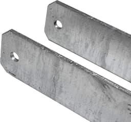 H-anker Paaldrager - Paalanker H-drager - Stevig Fundament Bouwen - Thermisch Verzinkt Staal - 600mm Lengte 91mm Vork — thumbnail 2