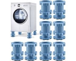 8 stuks wasmachine trillingsdempers, universele verstelbare verhoging pad, anti-vibratie wasmachine voeten, verhoging pad met trillingsdemper voor droger, koelkast, meubels