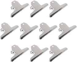Grote Metalen Bindclips 75 mm - Sterke Klemmen voor Documenten en Foto's (10 stuks)