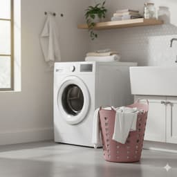 Excellent Houseware Flexibele wasmand - oudroze - 60 liter - kunststof - 47 x 50 cm — thumbnail 2