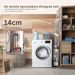CLVP® Droogtoren Wasrek – Ruimtebesparend Droogrek – Opvouwbaar Wasrek – Ultimate — thumbnail 4