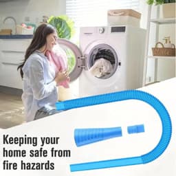 Droger Ventilatie Reiniger - Wasdroger Schoonmaakset - Verstopte Ventielen Vrij - Flexibele Lintborstel - Verstelbare Lengte - Blauw — thumbnail 4
