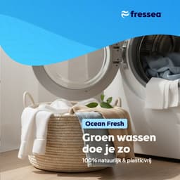 Fressea Wasstrips 120 Wasbeurten - Wasmiddel Strips - Plasticvrij & Vegan Wasmiddeldoekjes (Zeebries) — thumbnail 5