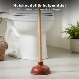 Cheqo® Ontstopper - WC Ontstopper - Toilet Ontstopper - Gootsteen Ontstopper - Afvoer Ontstopper - Plopper - Ontstopper met Steel - Rubberen Ontstopper — thumbnail 2