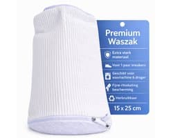 Schoenen Waszak voor Wasmachine – Sneaker Waszak met Rits – Beschermende Waszak voor 1 Paar Schoenen – Herbruikbaar – 15x25 cm — afbeelding 1