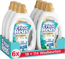 Frisse Reus Gel Lotus - Vloeibaar Wasmiddel - Witte Was - Frisse Geurbeleving - 6 x 19 Wasbeurten - Voordeelverpakking — thumbnail 1