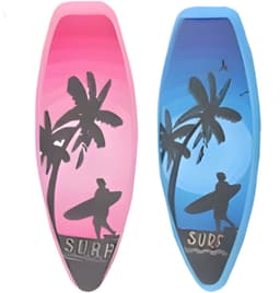 Gerimport Handdoekknijpers - 2x - surfplank - blauw/roze - handdoekklem - kunststof — thumbnail 1