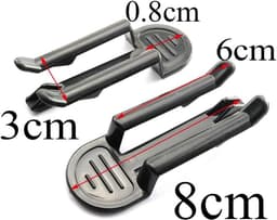 20 Stuks Zwarte Prullenbak Afvalzak Klemmen voor Thuis en Keuken — thumbnail 5