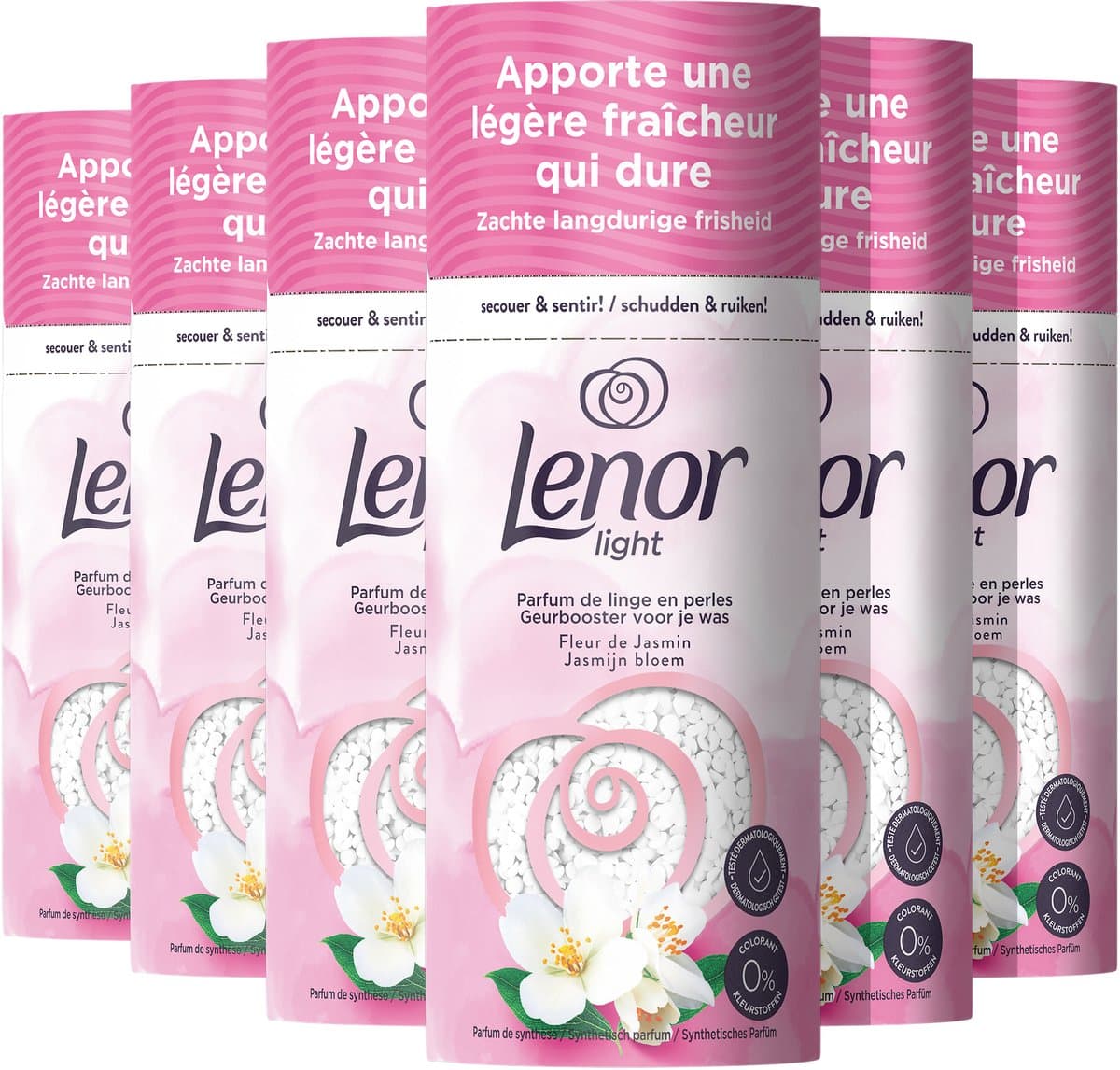 Lenor Light Geurbooster Jasmijn Bloem - 6 x 235 gram - Wasparfum — afbeelding 1
