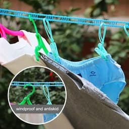 Windproof Anti-slip Clothesline - Nylon Portable for Travel Camping & Indoor/Outdoor Use — thumbnail 4