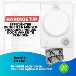 Fixem® Klep Reparatie set Geschikt voor Bosch, Siemens 00646776 - Wasdroger - Condensor- 6 schroeven - 225x145x20mm -1 Stuk — thumbnail 3