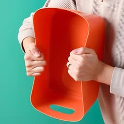 Kunststof Opbergdozen - Multifunctionele Organizer - 2 Stuks - Oranje — thumbnail 2