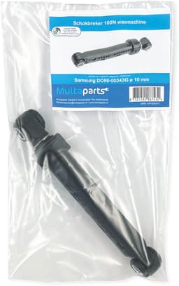 Multaparts® schokbreker geschikt voor Samsung wasmachines met Ø 10 mm bevestiging | Lengte 225 mm | Alternatief voor DC66-00343G — thumbnail 5