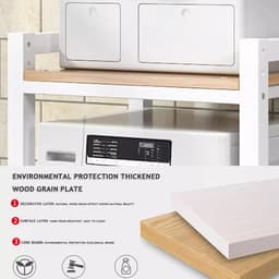 RFWR® Stapelbare Wasmachine en Droger Kast met Verstelbare Hoogtes - Ruimtebesparend en Duurzaam — thumbnail 2