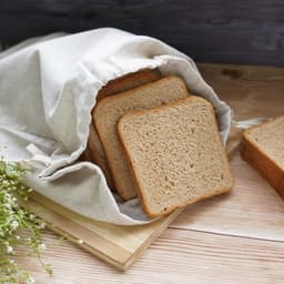 Famanu - 2 Pack oversized broodzakken voor zelfgemaakt brood, 38x33 cm (15x13 in), herbruikbare voedselopslag, zelfgemaakt brood, huishoudelijke opwarming, huwelijkscadeau, feest. Gemaakt van ademend linnen — thumbnail 2