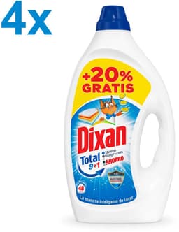 Dixan - Total 3+1 - Effective Cleaning Action - Vloeibaar Wasmiddel - 9.6L - 192 Wasbeurten — thumbnail 1