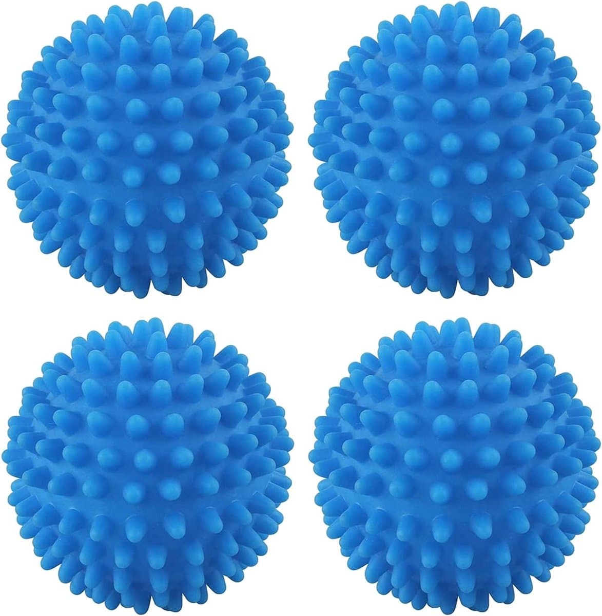 4x Wasdrogerballen - Drogerballen - Wasdroger Droogballen - Wasbol - Wasballen - Wasdroger - Ballen - Siliconen - Sneller droog - Anti-kreuk - herbruikbare wasbal - wasbal voor wasmachine - wasverzachterbal - om rimpels te verminderen — afbeelding 1