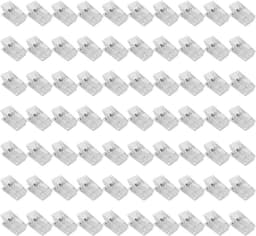 JGS Premium - 70 stuks Plastic Clips Dubbelzijdige Lente Clips Transparante Clips voor Foto's Sjaals Kantoor School — thumbnail 1
