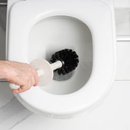 Set 'Hessian' - Wasmand 60 liter - Toiletborstel doseersysteem - Prullenbak swingdeksel - Crème — thumbnail 3