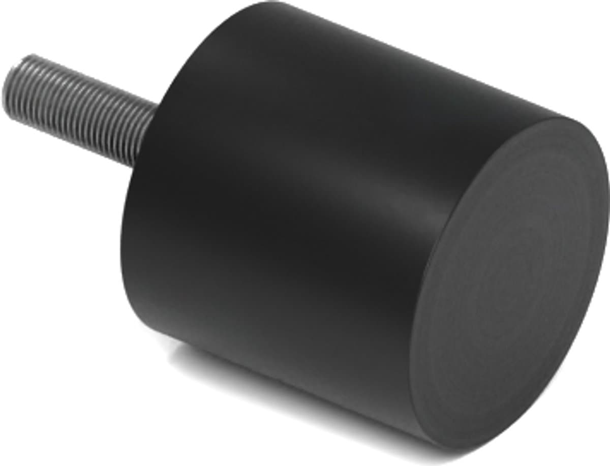 Rubbermagazijn - Trillingsvoet Type D 25x25mm - M6 - Set 10 stuks — afbeelding 1