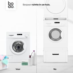 Bodo® Verhoger met Tussenstuk – Stapelkit voor Wasmachine en Droger — thumbnail 5