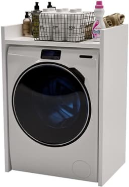 Wasmachine Ombouw - Opbouwmeubel - Kast Wasdroger - Meubel - Grijs — thumbnail 1