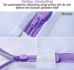 Boxed Waszakken - 8 Stuks - Wasnetten - Waszakken voor Wasgoed - Waszak Groot - Wasnet Lingerie - Waszakken Met Rits - Verschillende Maten — thumbnail 5