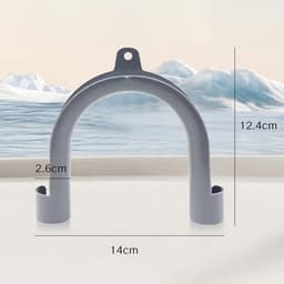TOVBMUP U-bocht - Slanghouder - Beschermslang - Fixeerbocht - Geschikt voor wasmachine, droger, vaatwasser - 2 stuks — thumbnail 3