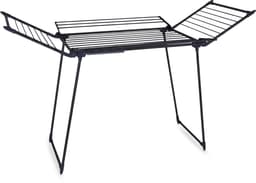 Meisterhome - Extra Groot Droogrek - Zwart- inklapbaar – Droogtoren - 25 meter drooglengte – Extra stevig en licht - Wasrek van carbon staal – Tot 30kg wasgoed — thumbnail 1