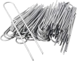 100 Grondankers 200 x 25 mm – Verzinkte U-Haringen voor Harde Vloeren en Tuinbevestiging — thumbnail 1