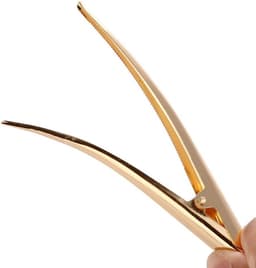 10 stuks eendenbek haarclips met tanden voor haarstyling - Gouden metalen anti-slip haarspeldjes voor DIY-accessoires — thumbnail 2