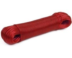 Stevige Waslijn met Staaldraad Kern 50 Meter voor Buiten en Camping