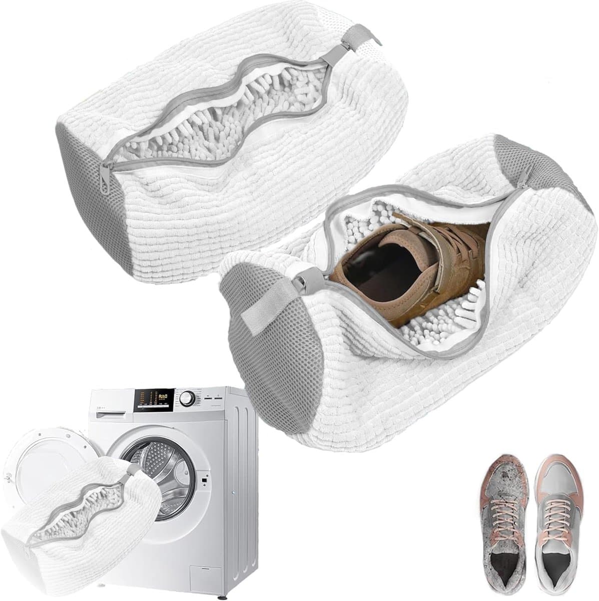 Herbruikbare Waszak voor Schoenen - Wasnet voor Wasmachine - Sneakers Wassen — afbeelding 1