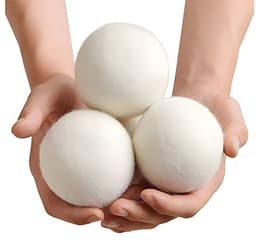 Wollen Drogerballen – 6 stuks + Zak - Natuurlijke Droogballen voor de Wasdroger - Duurzame en Herbruikbare - Anti-Kreuk — thumbnail 2